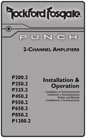 Notice Rockford Fosgate PUNCH P1200.2