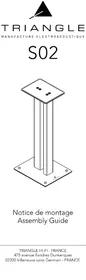 Notice TRIANGLE S02 Support des enceintes