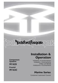 Notice Rockford Fosgate MARINE M162S Sin categoría