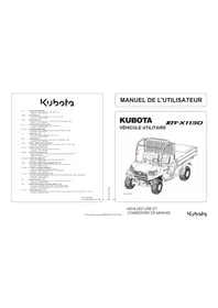 Notice KUBOTA RTV-X1130 Non catégorisé