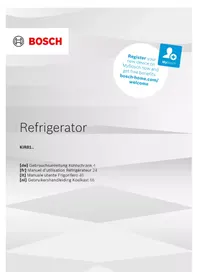 Notice BOSCH KIR81NSE0 Frigorifero