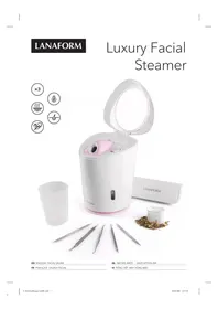 Notice LANAFORM LUXURY FACIAL STEAMER Thiết bị chăm sóc da