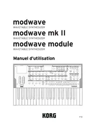 Notice KORG MODWAVE MKII Synthétiseur