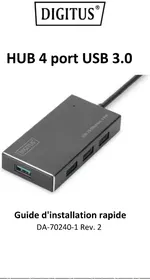 Notice Digitus DA-70240-1 USB hub