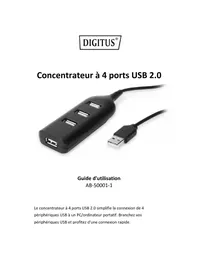 Notice Digitus AB-50001-1 USB hub
