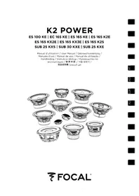 Notice FOCAL K2 POWER EVO SUB 25 KXS Haut-parleur