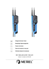 Notice Metrel MD 1160 Non catégorisé