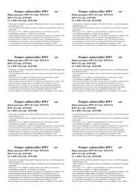 Notice Barwig TYP 01 Pompe