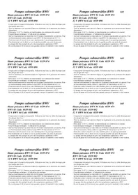 Notice Barwig TYP 03 Pompe