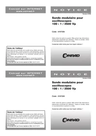 Notice Testec TT-HV 250 Multimètre