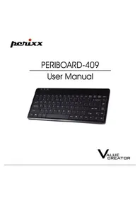 Notice Perixx PERIBOARD-409 Clavier
