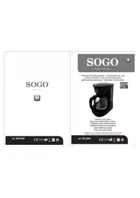 Notice Sogo SS-5640 Machine à café