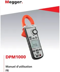 Notice Megger DPM1000 Multimètre
