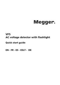 Notice Megger VF6 Détecteur