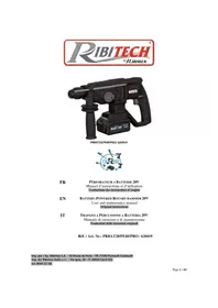 Notice RIBIMEX PRBAT20/PERFPRO Drill