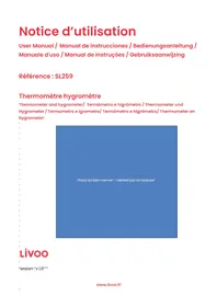 Notice LIVOO SL259 Weather Station