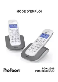 Notice Fysic PDX-2608 DUO Téléphone