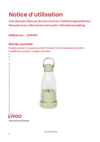 Notice LIVOO DOP241 Licuadora