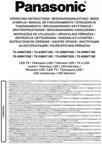 Notice PANASONIC TX-55MX700E Televisio