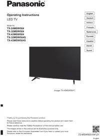 Notice PANASONIC TX-24MSW504 Televisio