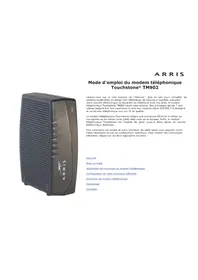 Notice Arris TOUCHSTONE TM902 Non catégorisé