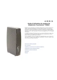 Notice Arris TOUCHSTONE TM804 Télécopieurs