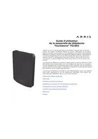 Notice Arris TOUCHSTONE TG1662G Routeur