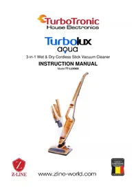 Notice TURBO TRONIC TURBOLUX AQUA TT-LUX900 Aspiradora