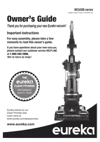 Notice EUREKA POWERSPEED NEU202C Vacuum Cleaner