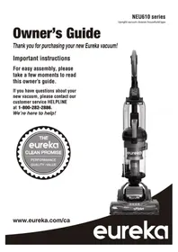 Notice EUREKA DASHSPRINT ANTI-TANGLE NEU612C Vacuum Cleaner