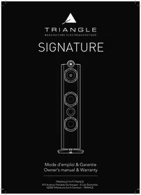 Notice TRIANGLE SIGNATURE THETA Speaker