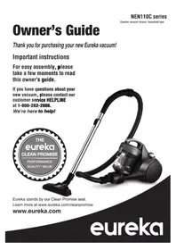 Notice EUREKA WHIRLWIND NEN110C Vacuum Cleaner