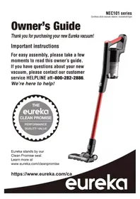 Notice EUREKA CORDLESS NEC100C Aspirateur