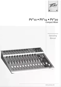 Notice PEAVEY PV 10 USB Nicht kategorisiert
