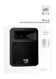 Notice PEAVEY PR 12D Nicht kategorisiert