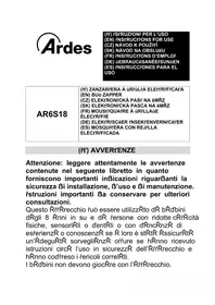 Notice ARDES AR6S18 Matainsectos eléctrico