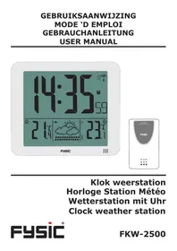Notice Fysic FKW-2500 Horloge