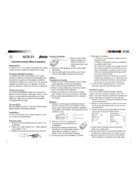 Notice Fysic ACS-31 équipements de mesure