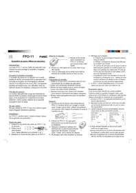 Notice Fysic FPO-11 Cardiofréquencemètre