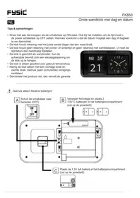 Notice Fysic FK850 Horloge