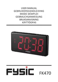 Notice Fysic FK470 Horloge