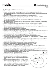 Notice Fysic FW8 Équipement de fitness