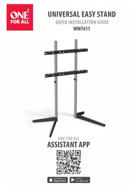 Notice ONE FOR ALL WM 7611 Support mural