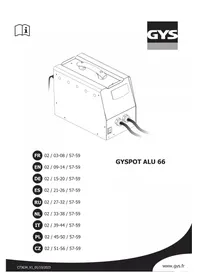Notice GYS GYSPOT ALU 66 Generatore
