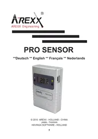 Notice AREXX PRO-55INT équipements de mesure