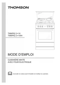 Notice THOMSON TMMP62.3 Cuisinière