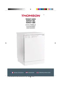 Notice THOMSON TDW4714SL Dishwasher