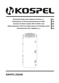 Notice KOSPEL SWVPC-250 Kocioł