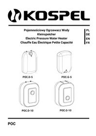 Notice KOSPEL POC.G-5 Kocioł