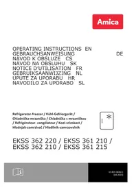 Notice AMICA EKSS 361 215 Chladnička